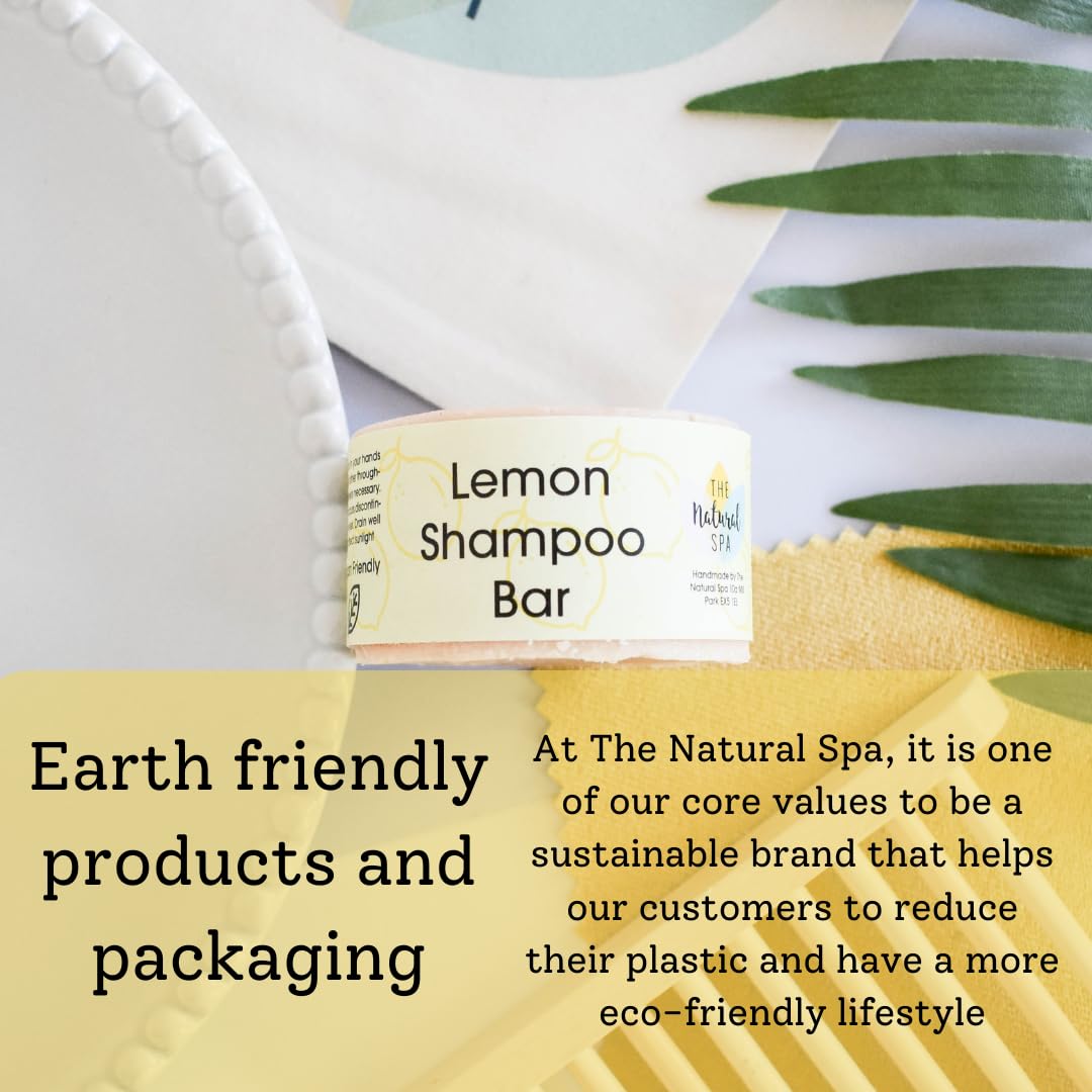 Solid Shampoo Bar, Lemon, Zero Waste Hair Care Handmade In Devon, Uk, SLS Free, Palm Free, Free from Preservatives - Image 2