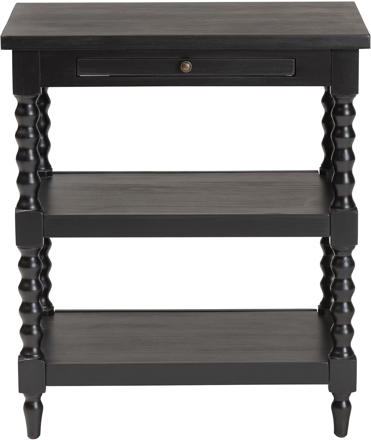 Baxton Studio Imogene Retro-Modern Black Wood End Table