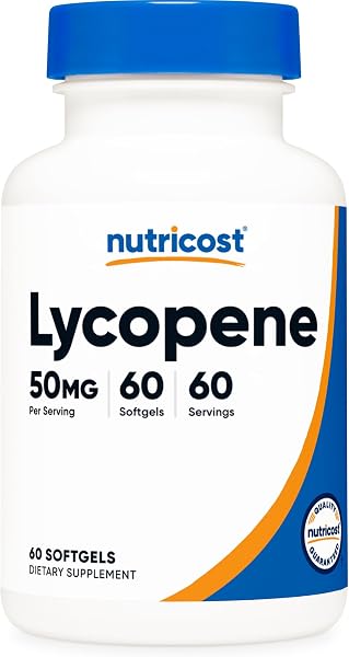 Nutricost Lycopene 50mg Softgels for Antioxidant Support