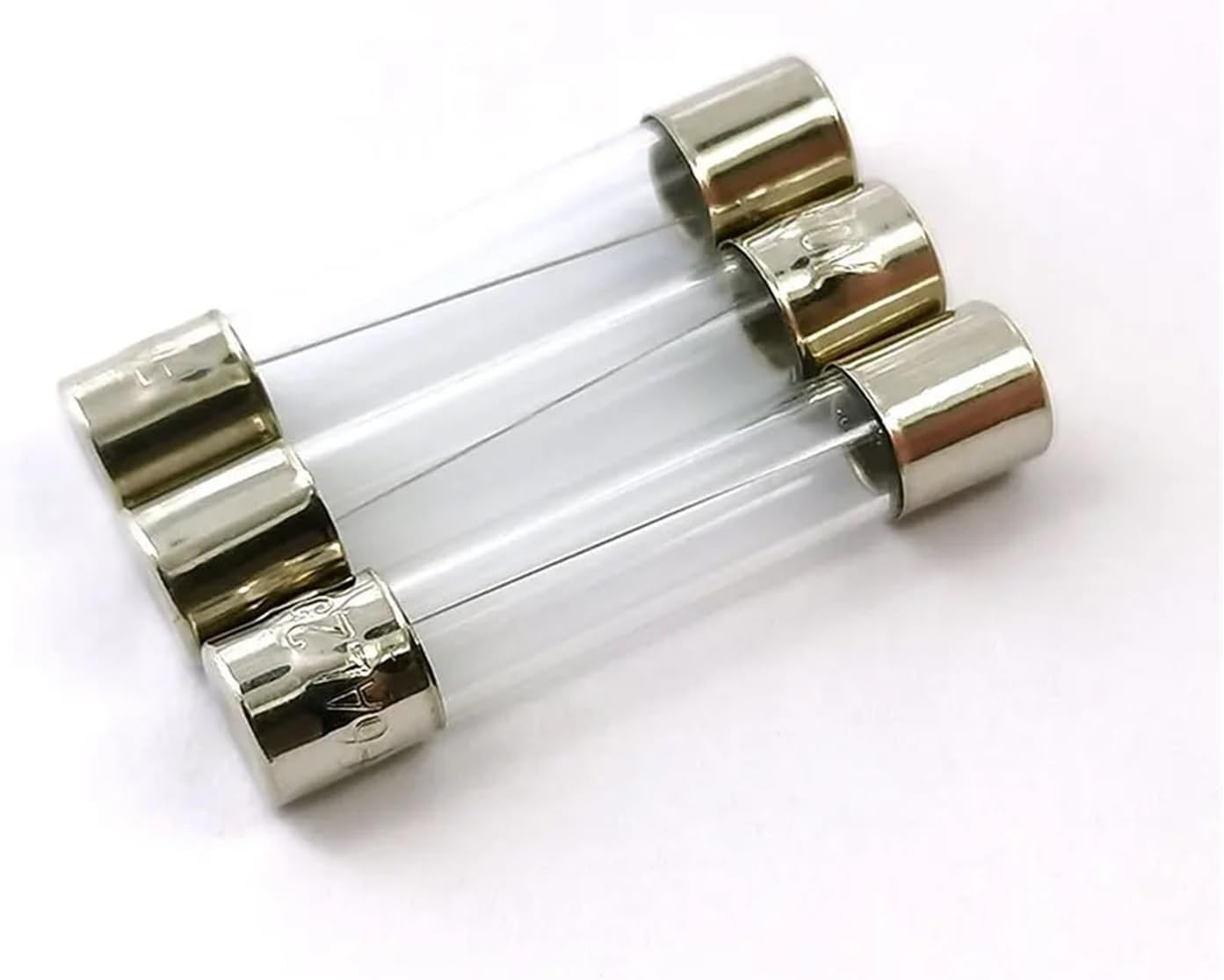 10Pcs Set Glass Fuse 5x20mm Tube Fuse Glass Fuses 0.5A 1A 2A 3A 5A 8A 10A 15A 20A 30A(2A)
