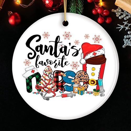 Vista 21 de Adorno temático navideño de Santa Claus favorito, regalo de oficina de dentista Adorno temático navideño de Santa Claus favorito, regalo de oficina
