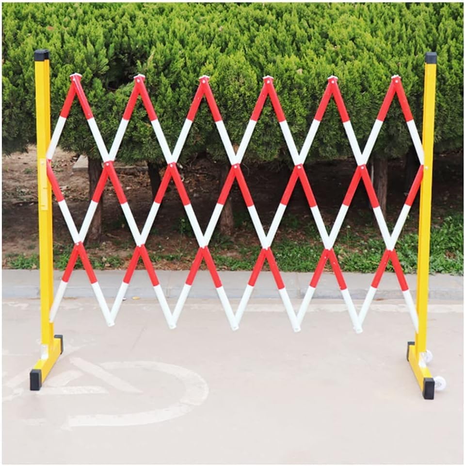 Barrière de circulation rétractable extensible rouge et blanche pour le contrôle des foules