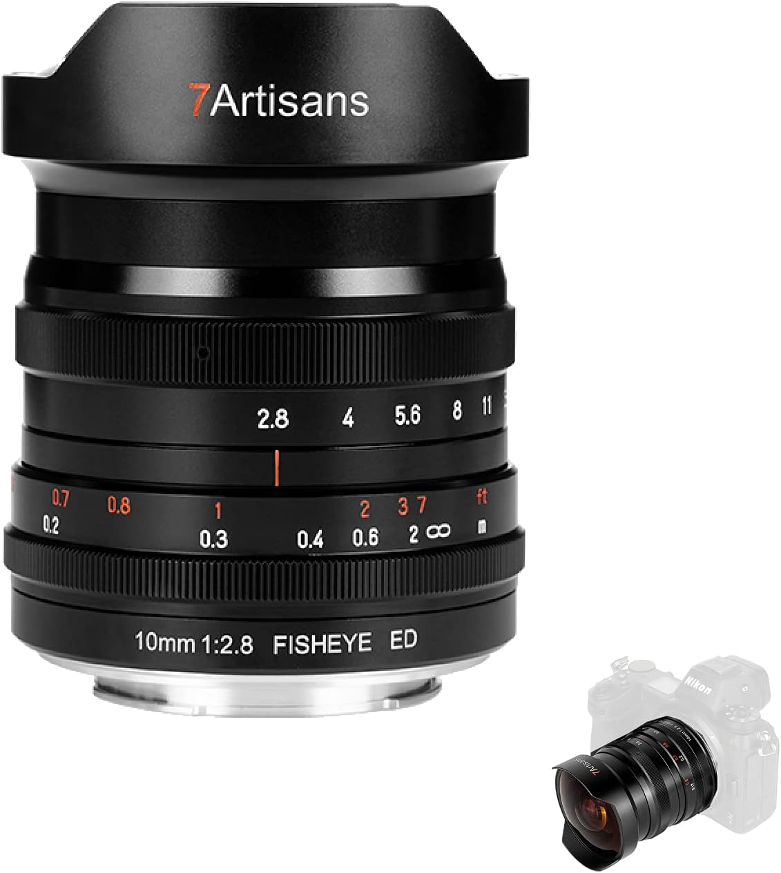 7artisans 9mm F5.6 Full-Frame Ultra Wide-Angle Lens, Compatible With