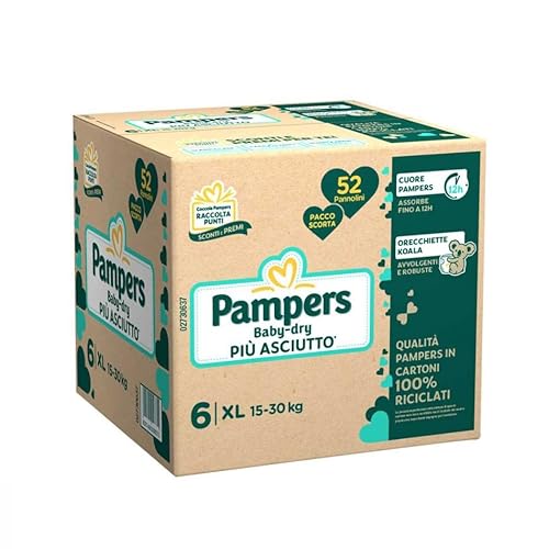 Pampers Babydry Pacco Scorta 6^ Xl 60 Pz