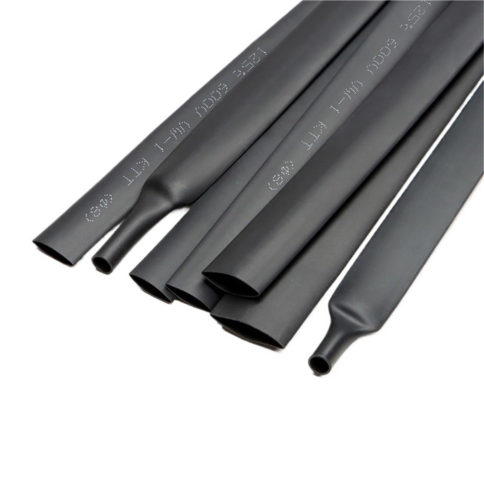 Gaine thermorétractable noire 2:1, gaine de câble thermorétractable for isolation électrique, diamètre 0,6 mm-80 mm, gaine en polyoléfine de 1 à 10 m(18mm,10 meters)