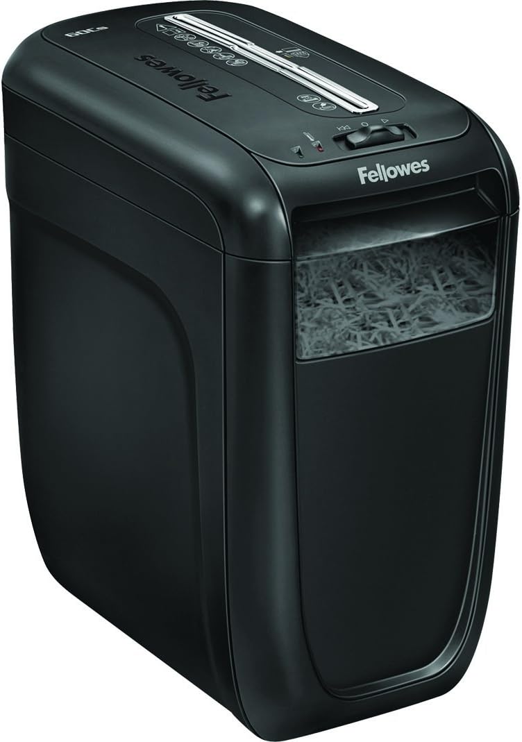 Fellowes Powershred 4606004 60Cs Cross-Cut Shredder, Black