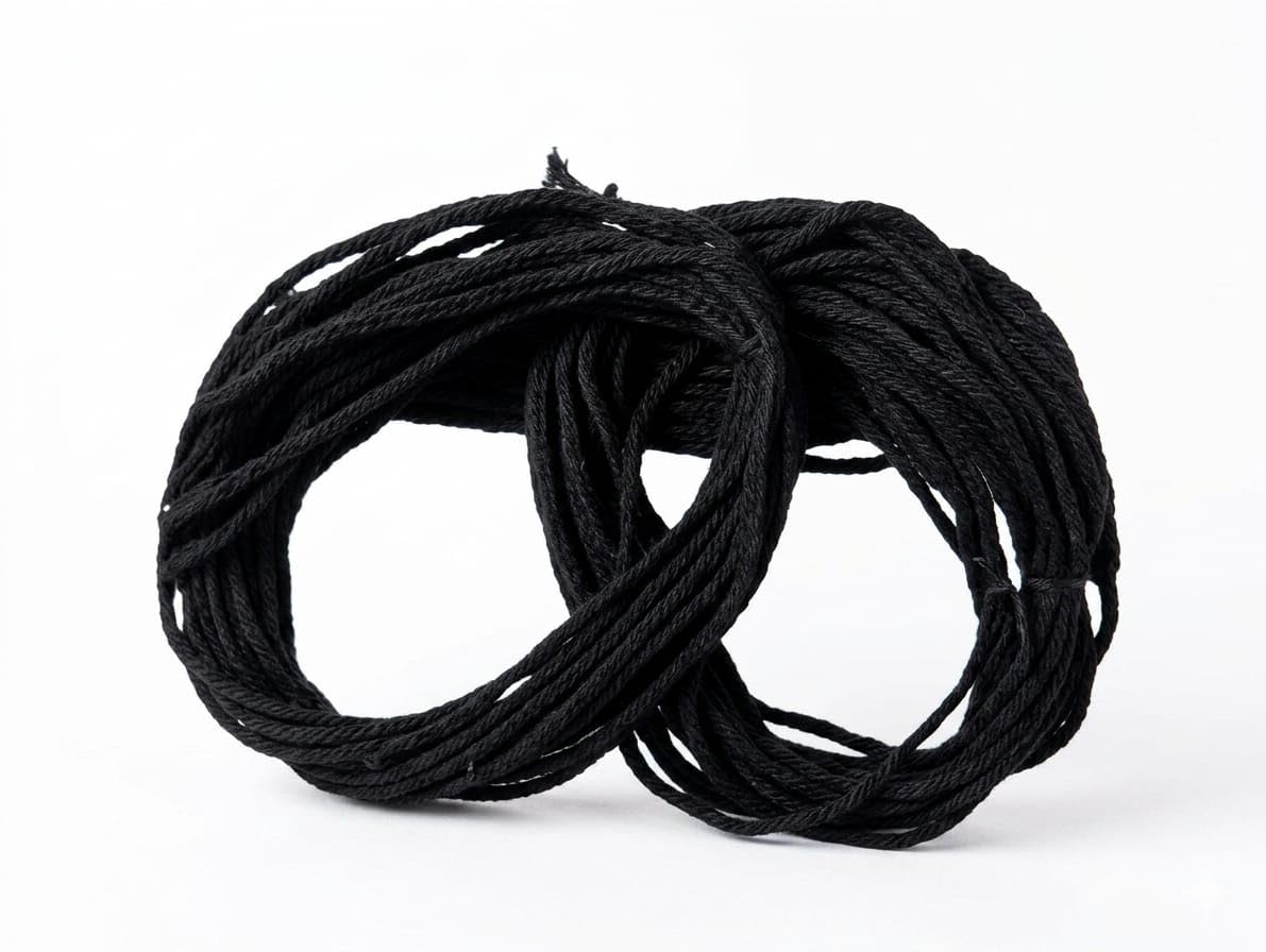 Cotton Suti Dark Black 100% Kala Cotton Nazar Dhaga, Religious Black Thread, 20 Metres, for Boys and Girls-image-24