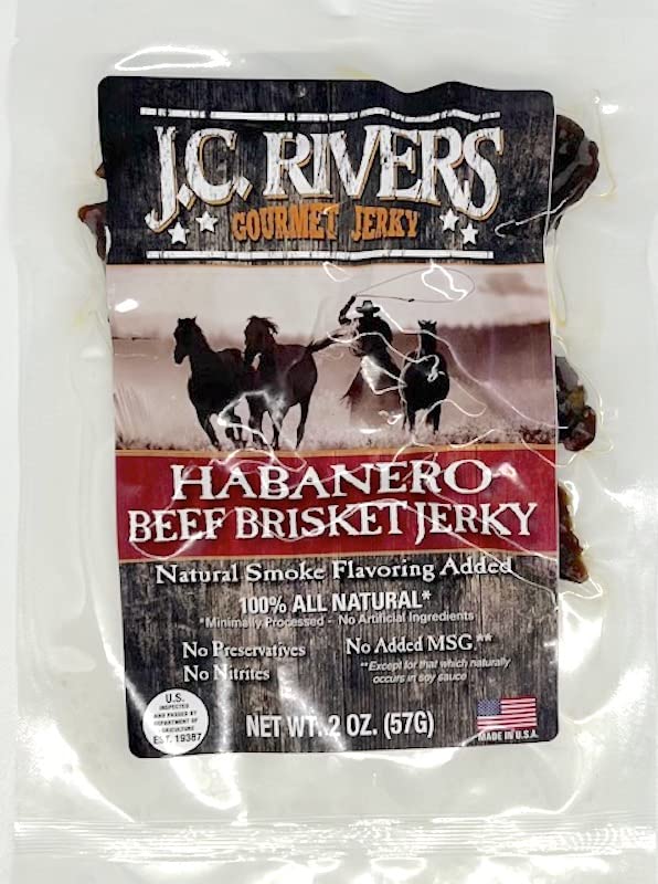 JC RIVERS GOURMET BEEF JERKY (Brisket, Tri tip) (HABANERO