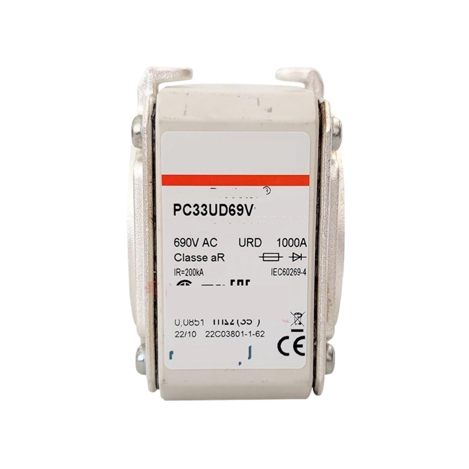 Fusible 690V ultra rapide protégeant les variateurs de forte puissance