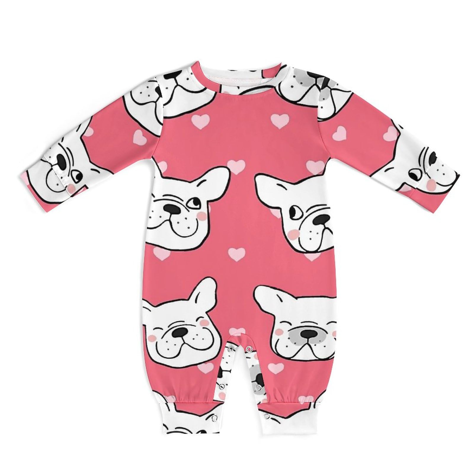 Amazon.co.jp: ベビー服 子供服 パグ 犬 動物柄 ロンパース ボディ 