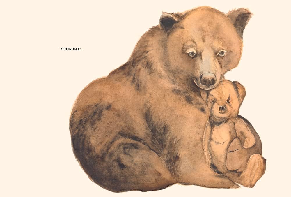 絵画。原画【Bear bought bread】 The Bear and the Bees