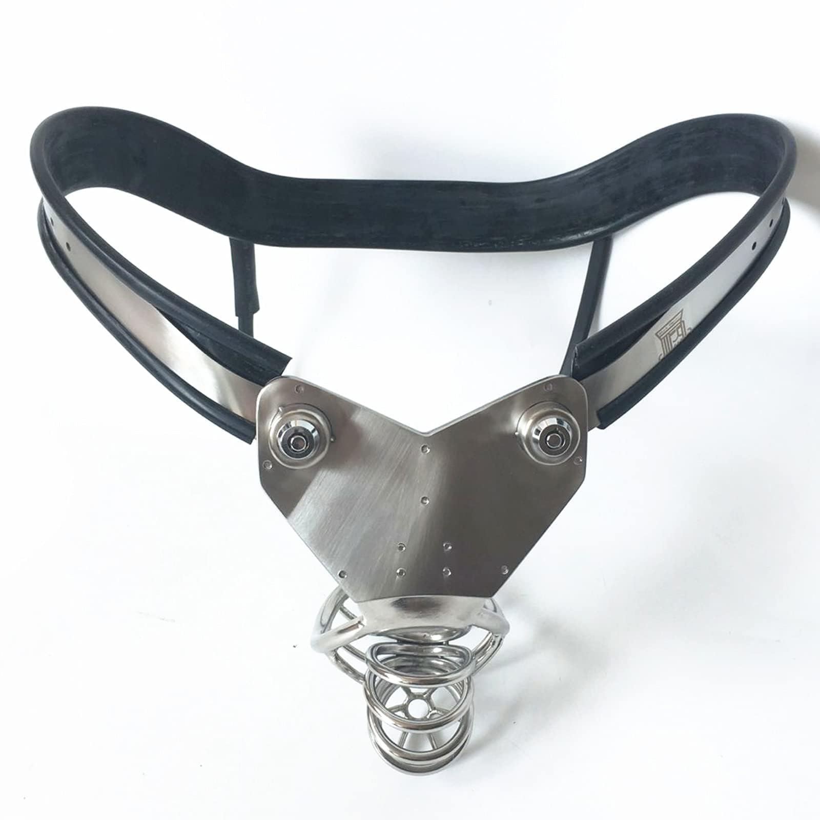 Conjunto de jaula de castidad para ropa interior de acero inoxidable que integra elementos de SM y jaula para pene fetichista, UNA jaula para pene extraordinaria, UN juguete sexual para(70/80cm)