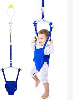 ジョリージャンパーベビージャンパーオリジナルベビーエクササイズベビー戸口ジャンパーベビーバウンサーとジャンパ戸口ジャンパー (Blue)