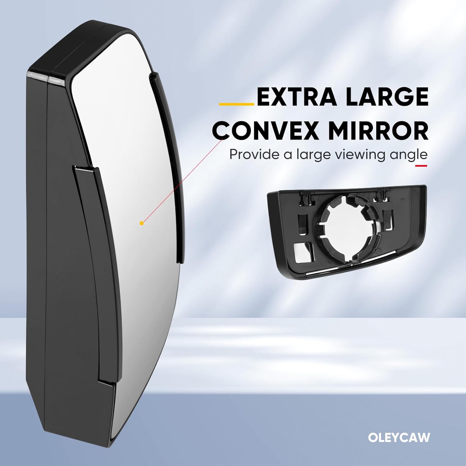 Lower Driver Side Mirror Replacement for Chevy Express 2500 3500 Van/GMC Savana 2500 3500 2003-2017, Chevrolet Express 1500/Savana 1500 Van 2003-2014 - Left Side View Convex Mirror Glass