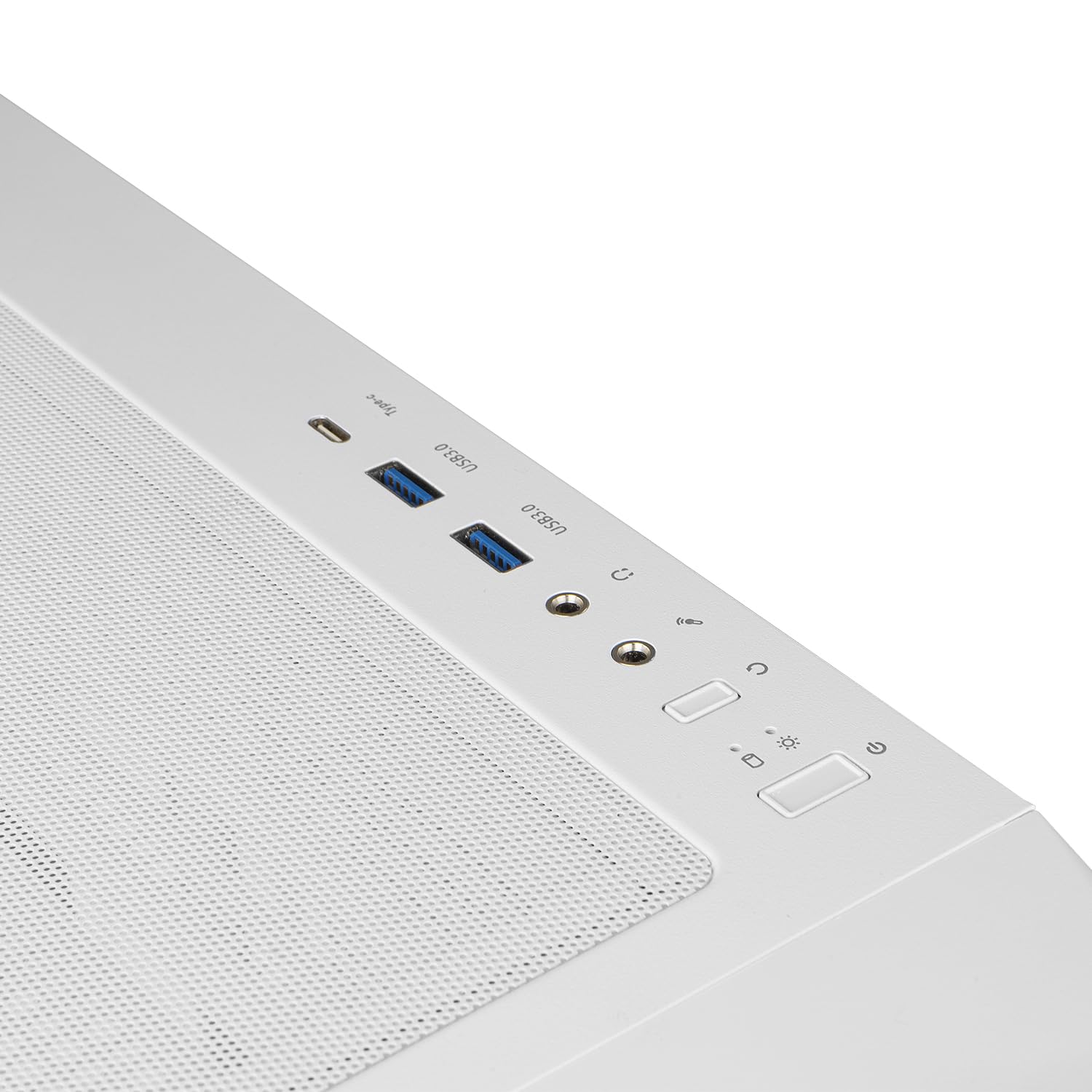 NOX XTREME PRODUCTS HUMMER BIOS - Semitower ATX|M-ATX| ITX, Display LCD da 8” personalizzabile, Pannello frontale rete metallica, laterale vetro temperato, Spazio per 11 ventole, USB-C e 3.0, Bianco