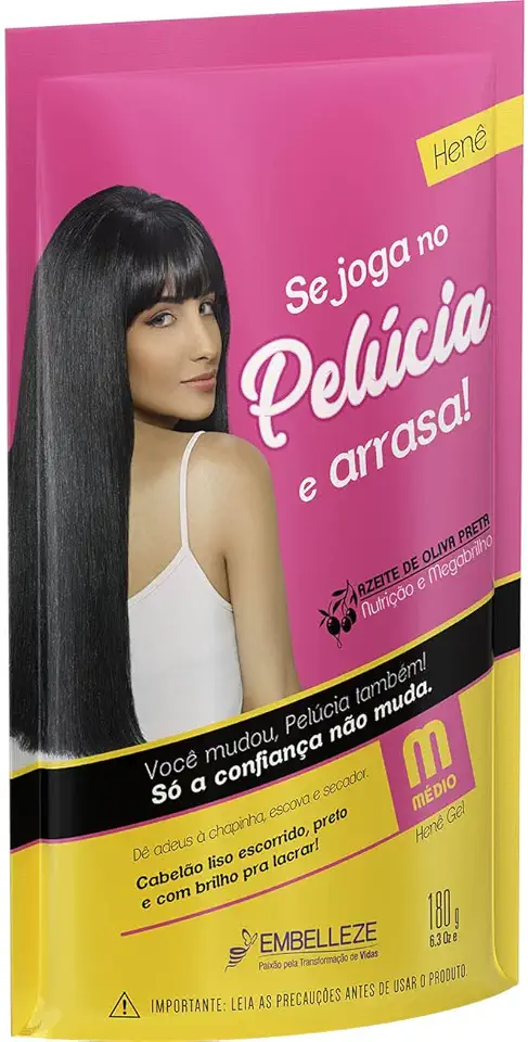 Embelleze Henê Pelúcia Médio Pouch 180G