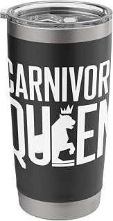 Carnivore Queen Carnivore Diet Lion Diet Meat Eaters Lovers Stainless Steel Insulated Tumbler