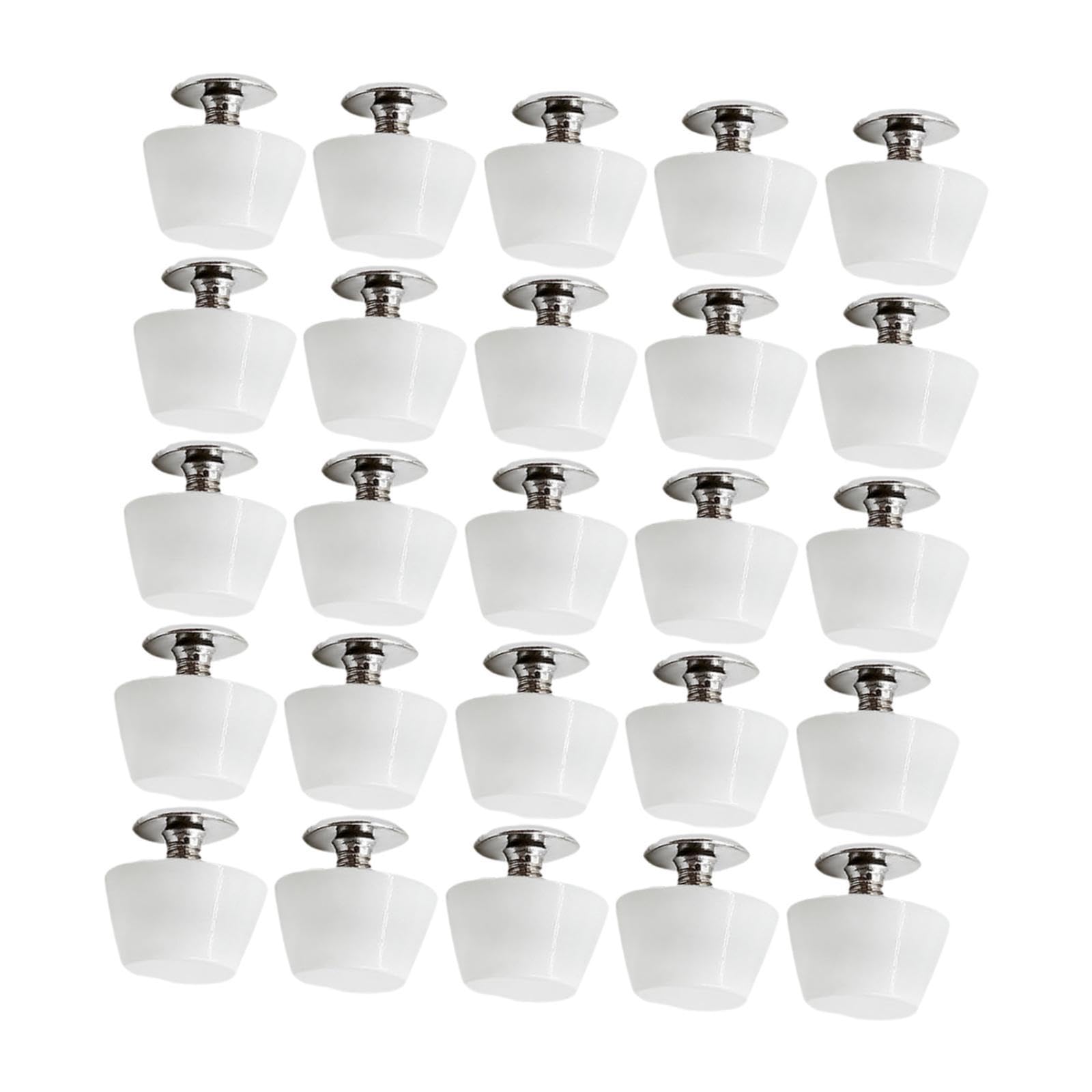 SNAPPSY 25 Pieces Alloy Nailhead Rivets Lightweight for Luggage DIY Leather Handbags White-image-20