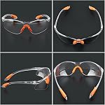 FOCCTS Safety Boîte de verres 12, Lunettes de sécurité claires pour hommes Femmes, Lunettes de protection des yeux claires, Vêtements de protection pour hommes & Femmes Construction