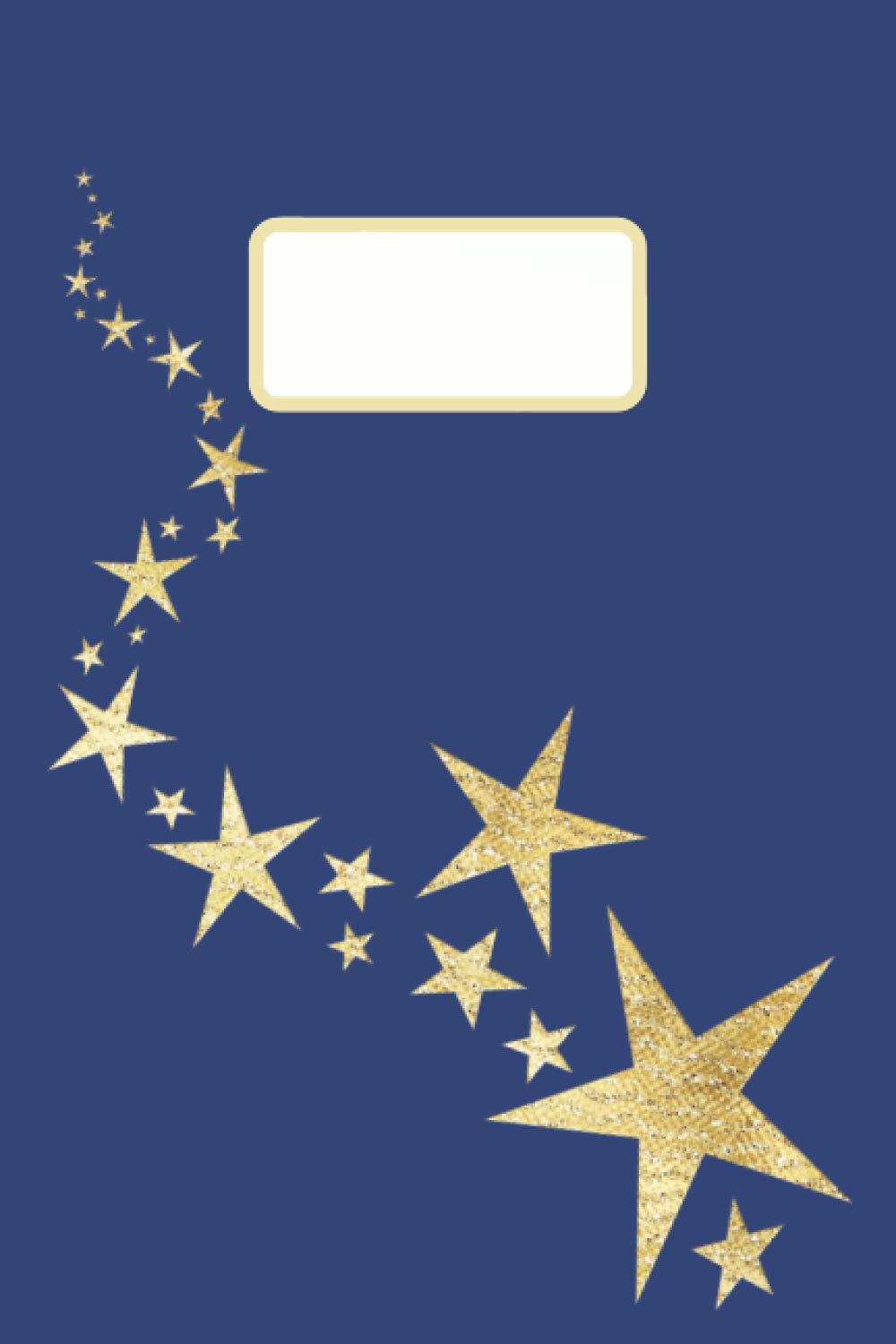 Glattes Notizbuch ohne Linien 50 Blätter| Unliniertes blanko Heft A5 für Schule Büro Uni Arbeit & Heim| Damen & Herren| Mädchen & Jungen Verwendung: ... Gold Indigo Blau| 100 Seiten mit Nummern