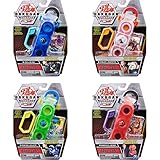 bakugan battle box Karten-Aufbewahrung und Battle-Vorbereitung: Die Spielkarten können auf der Rückseite des Baku-Clip befestigt und vor dem Duell können die 3 Bakugan auf dem geschlossenen Baku-Clip platziert werden.