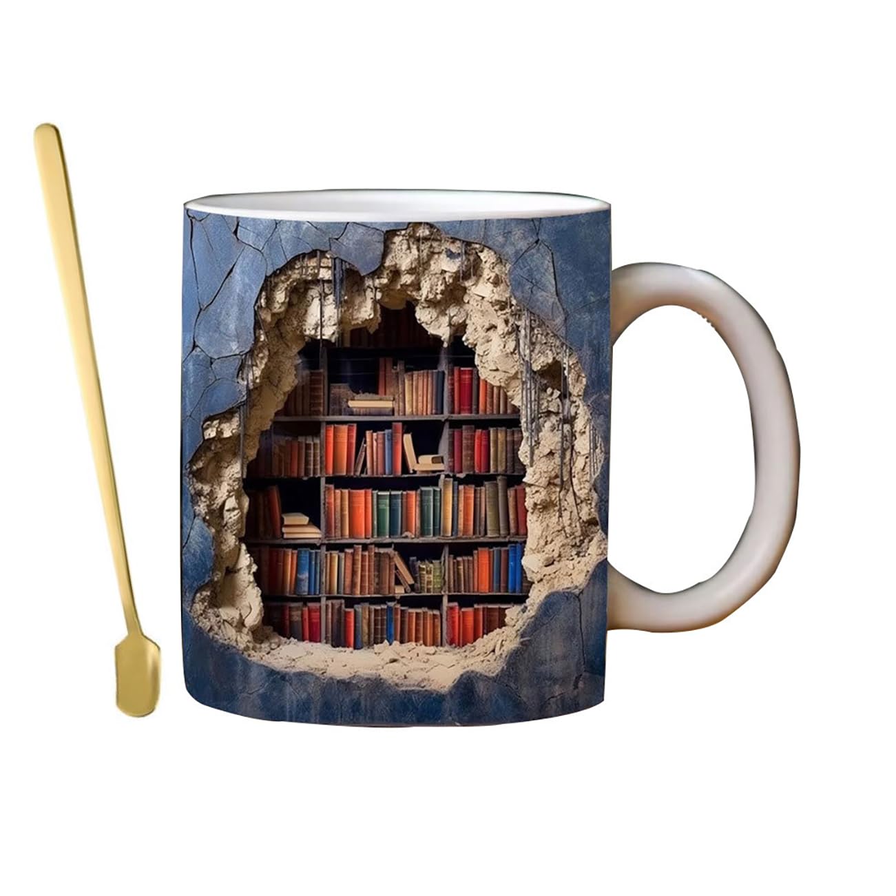 Amazon.com: 3D Bookshelf Mug - Creative and Unique Ceramic Coffee