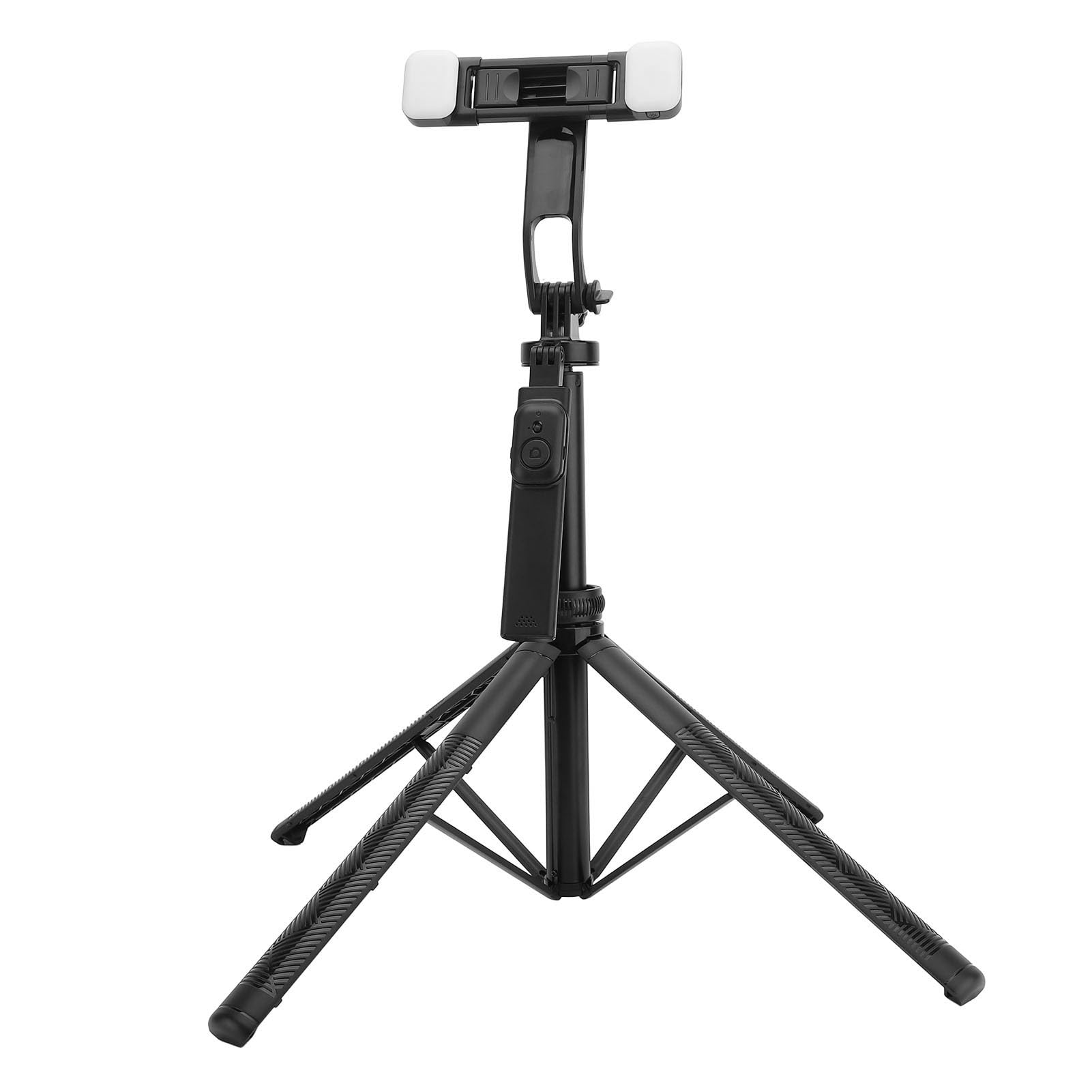 CHICIRIS Extendable Selfie Stick Tripod with Light Adjustable Height for
