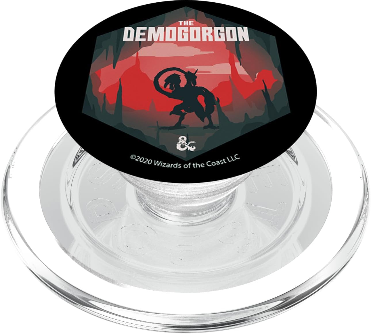Dungeons & Dragons The Demogorgon Silhouette PopSockets MagSafe PopGrip for iPhone