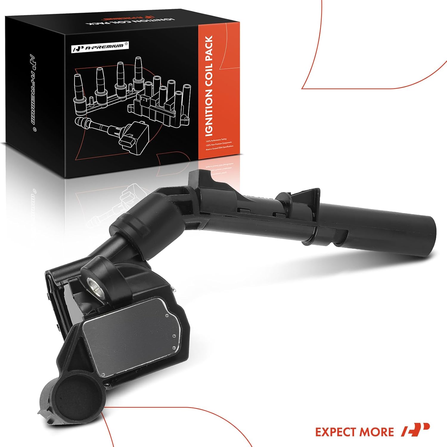 A-Premium Ignition Coil Compatible with Mercedes-Benz Vehicle - 3.0L 3.5L - C400 2005, CLS400 2015-2017, E400 2015-2018, GLE400 2016-2019, ML400 2015, SL400 2015-2016, C450 AMG 2016, E43 AMG 2017-2018