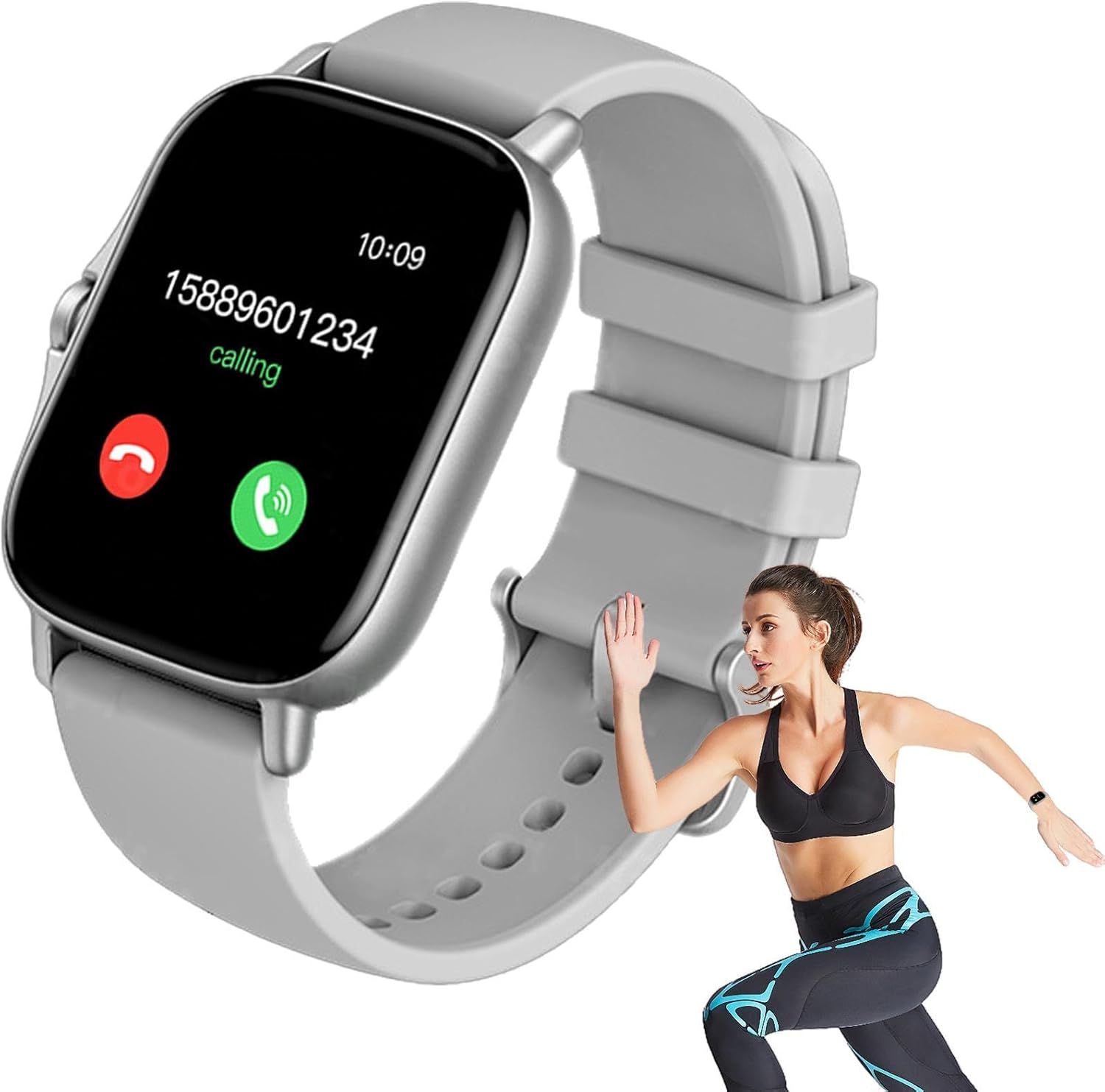 Youngwier Orologio cardiofrequenzimetro - Orologio per il monitoraggio ossigeno nel sangue a pressione sanguigna | Orologio fitness smartwatch compatibile con touch screen da 1,75 pollici per donna Youngwier Orologio cardiofrequenzimetro - Orologio per il monitoraggio ossigeno nel sangue a pressione sanguigna | Orologio fitness smartwatch compatibile con touch screen da 1,75 pollici per donna