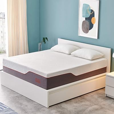 Molblly King Mattress, 12 inch Gel Memory Foam Mattress Bed Mattress in a Box Medium Plush