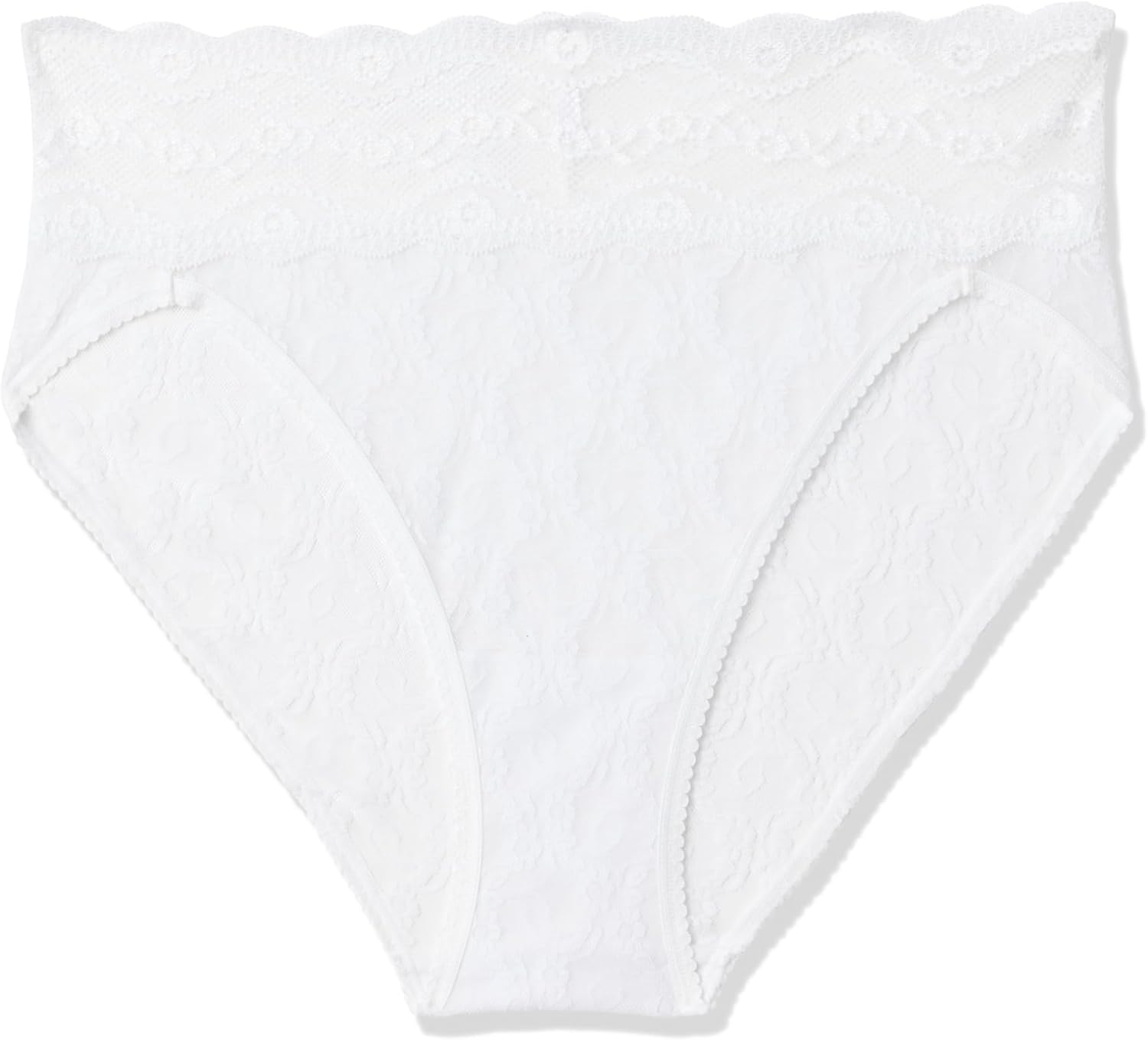 b.tempt'd womens Lace Kiss Full Coverage Hi Leg Brief Panty, 978382