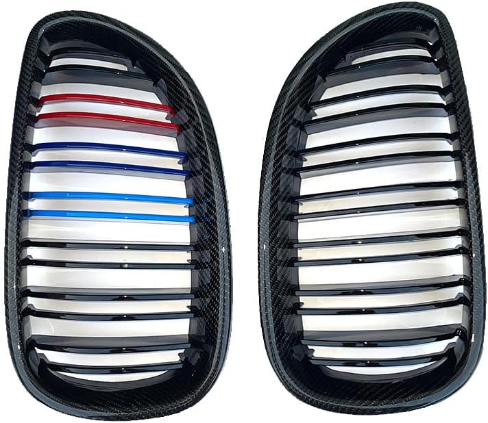 Carbon Fiber Front Kidney Grille Mesh Hood for BMW 5 Series E60 E61 2004-2010 520i 523i 525i 528i 535i M5