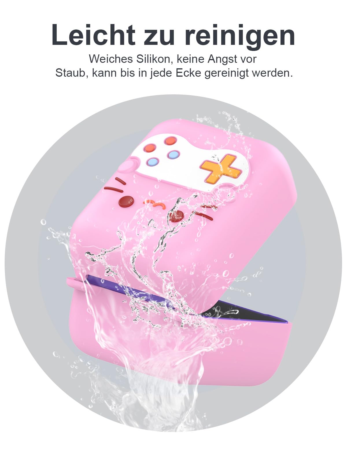 Obudowa na konsolę do gier wideo Bitzee Electronic Pet daunke miękki silikon, lekka odporność na uderzenia, zadrapania, uniwersalna ochrona, różowa