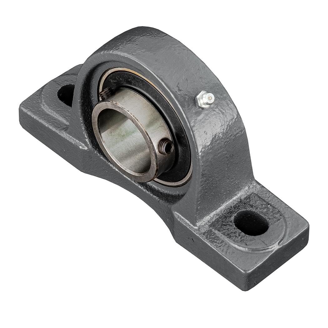 1-1/4 Inch Set Screw Mounted Pillow Block Bearing, Pack of 2