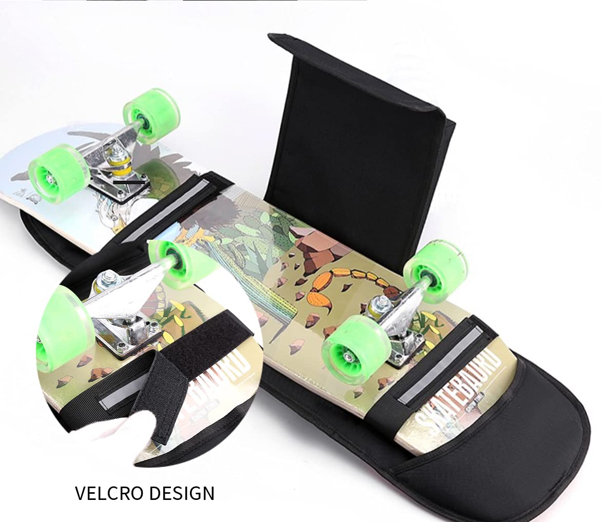 Sac De Transport Pour Skateboard, Trotinette, Longboard - Nylon Léger, Bretelles Réglables - 3 Tailles (110x35 Cm Etc.)