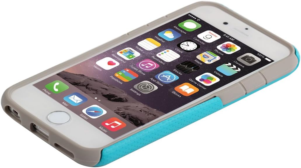 iPhone 6S Plus Case, iPhone 6 Plus Case, BENTOBEN Anti-Slip 2 in 1 Dual Layer Hybrid Hard PC & Soft TPU Bumper Shockproof Protective Case for iPhone 6 Plus/6S Plus (5.5 inch), Blue/Grey