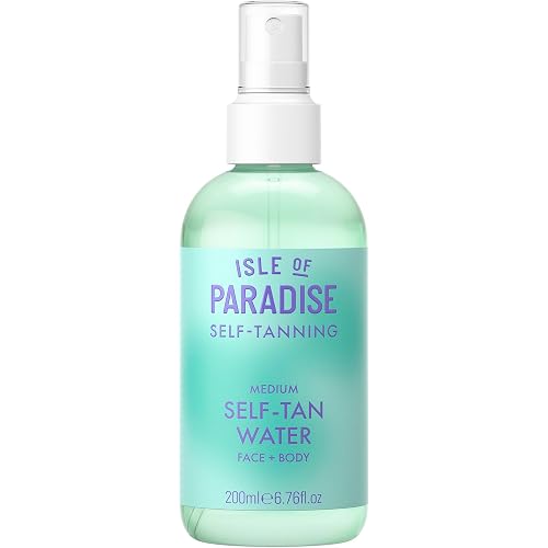 Isle of Paradise Self Tanning Water - Color Correcting Self Tan Spray for Bronze Glow, Vegan and Cruelty Free