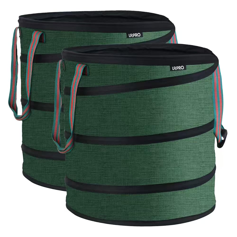 URPRO 2 PACKS of 80 Litres Ultra Tough Garden bag, 600D Oxford Fabric with Steel Wire, Heavy Duty Ideal for Yard Waste,Gardening, Storage, Camping, Outdoor Harvest activities โ image 1