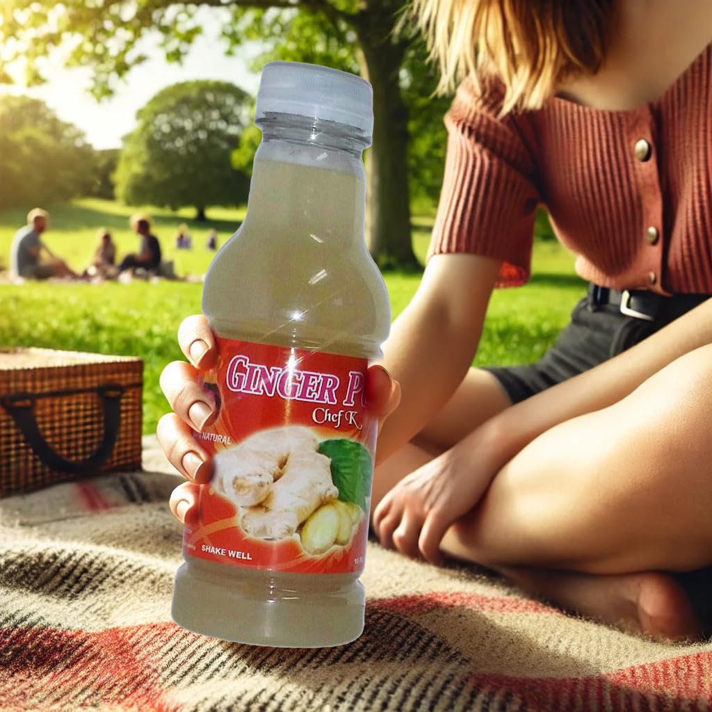 Chef K, Inc. | Ginger Punch – Classic Ginger Drink | Natural Refreshment 16 oz | 6 Pack