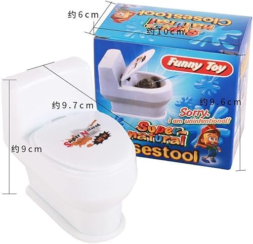 Miniatura 2 de Cooplay Broma de juguete Taburete Asiento de inodoro Truco de pulverización de agua Hacer divertido en la broma de la fiesta Mordaza divertida
