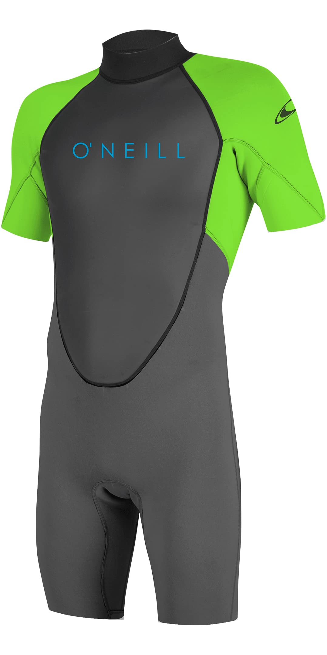 O'Neill Wetsuits Youth Reactor II 2mm Back Zip Spring Wetsuit - Graphite Dayglow - 4