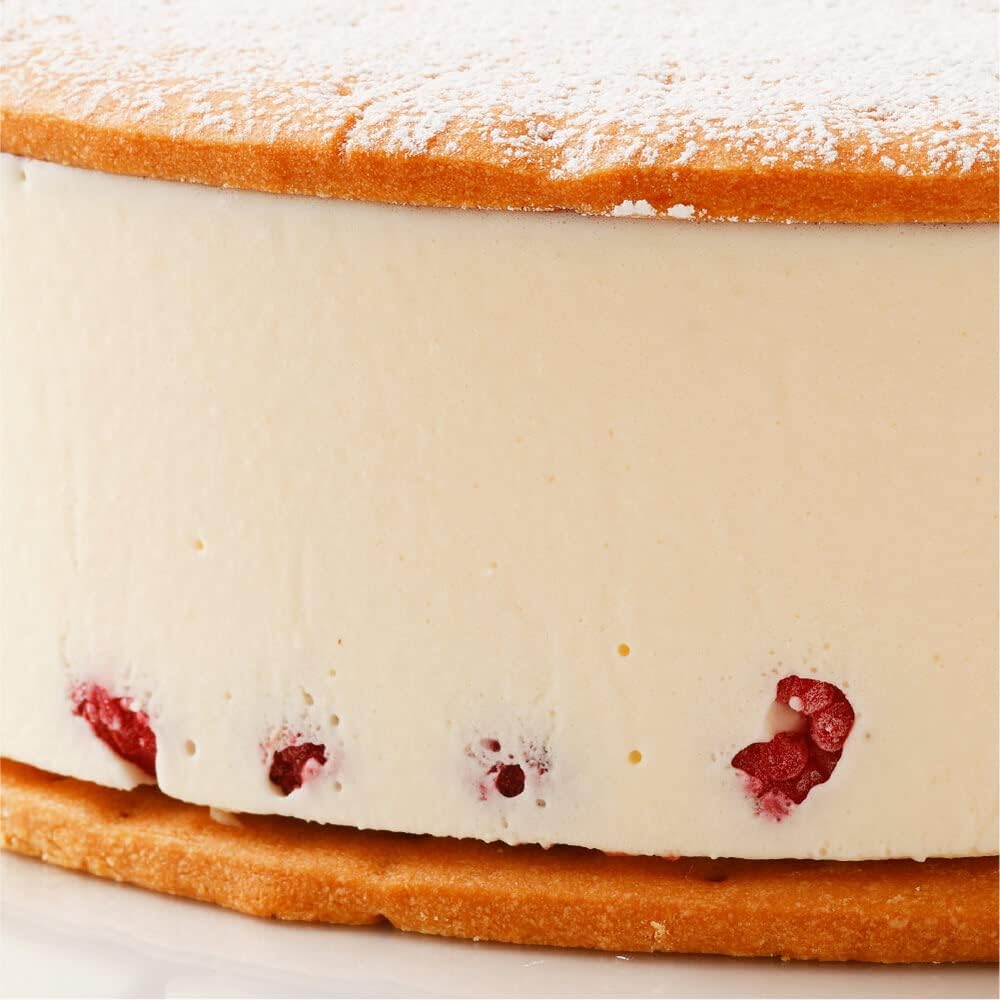 洋菓子店カサミンゴー 最高級洋菓子 ドイツの銘菓 ケーゼザーネトルテ レアチーズケーキ (10cm, 誕生日プレートセット)