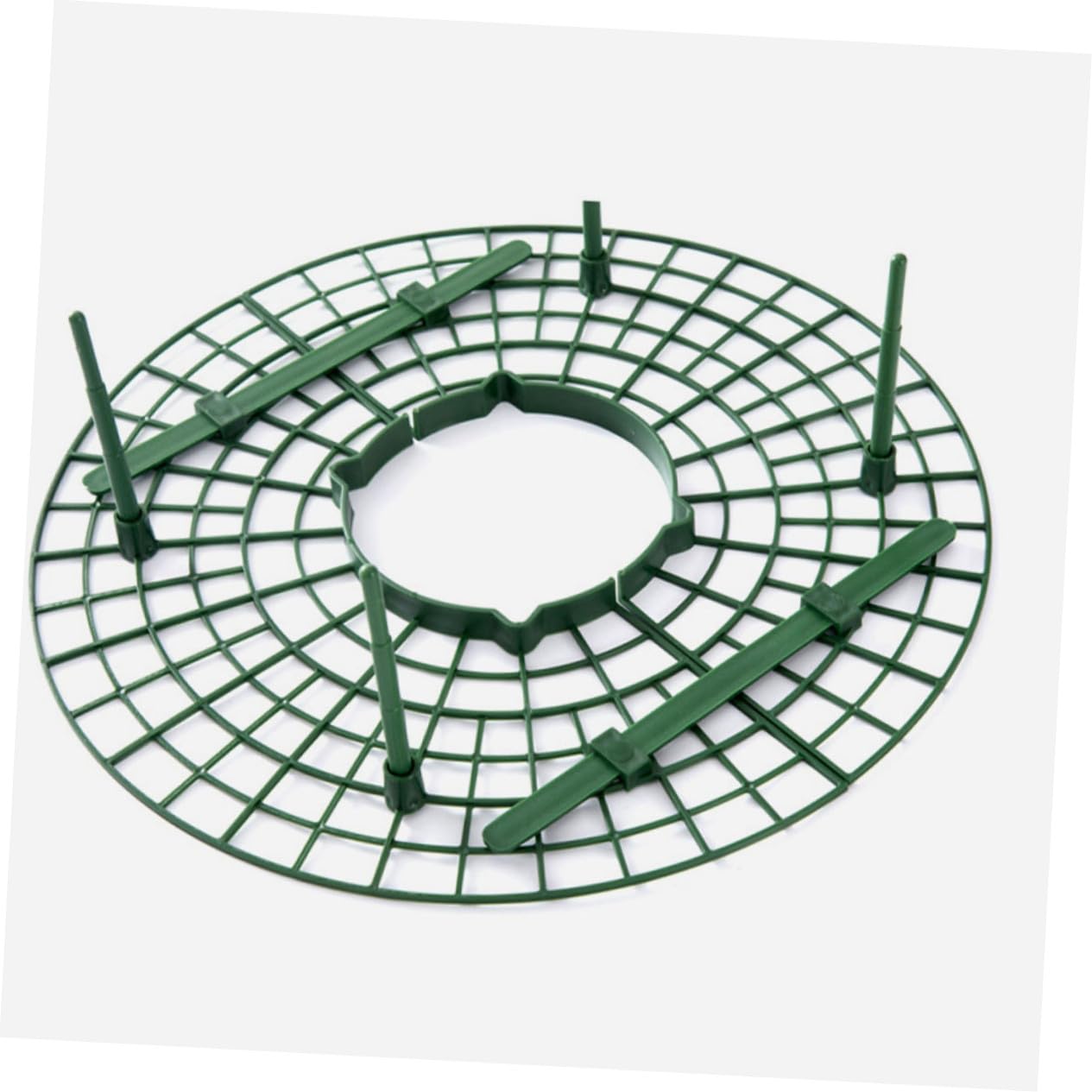 Support à Fraisiers en Plastique Vert 12pcs Cadre d'escalade Créatif pour Balcon Jardin Potager Protection et Maintien des Plants de Fraisiers