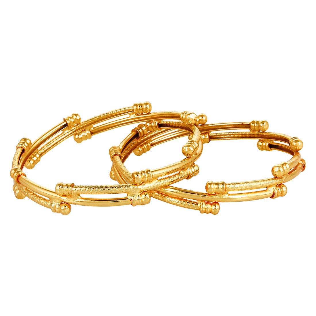 Plated Bracelet Bangles Set For Women (2.4)