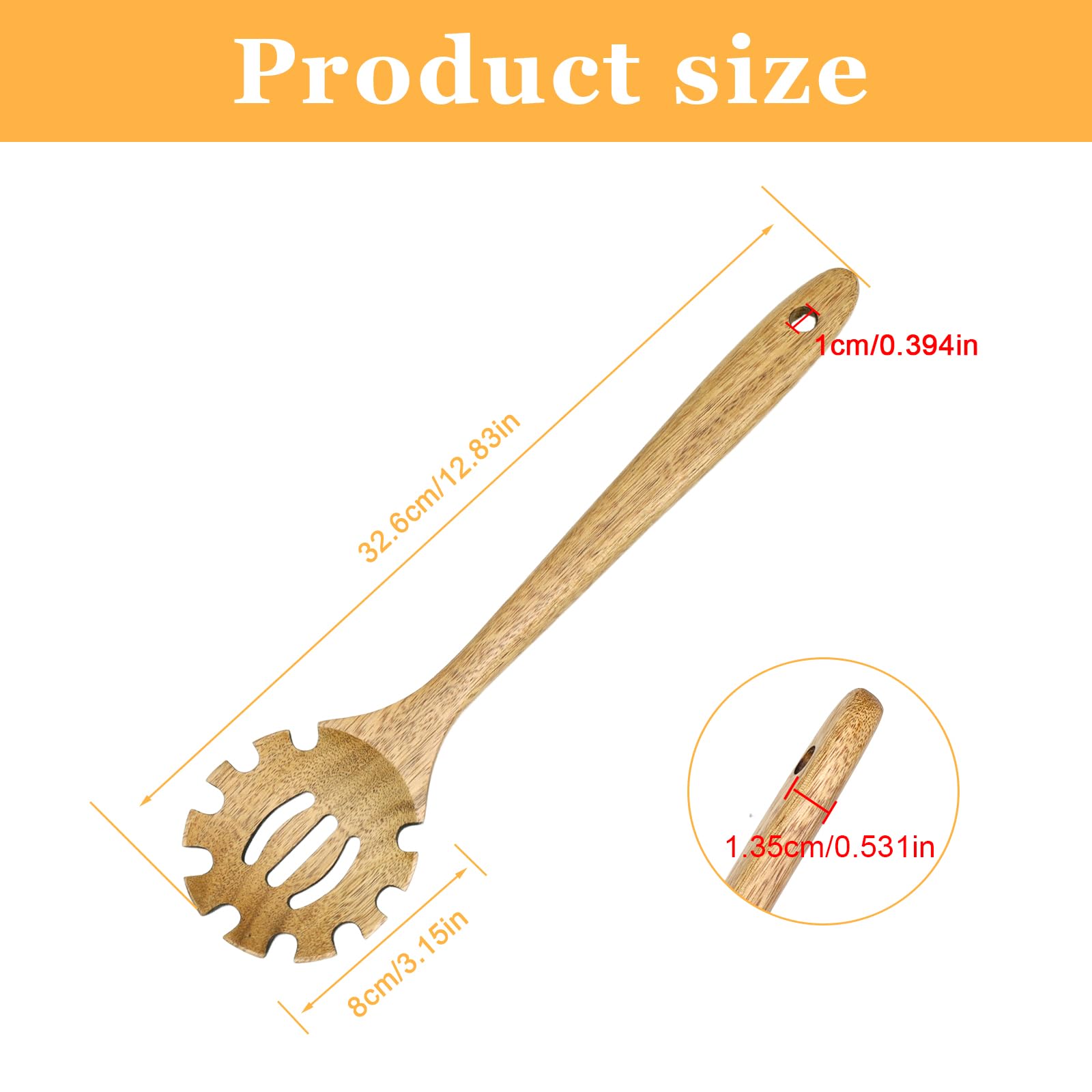 Cuillère à Spaghetti, Avec Trou De Suspension Résistant à La Chaleur Et