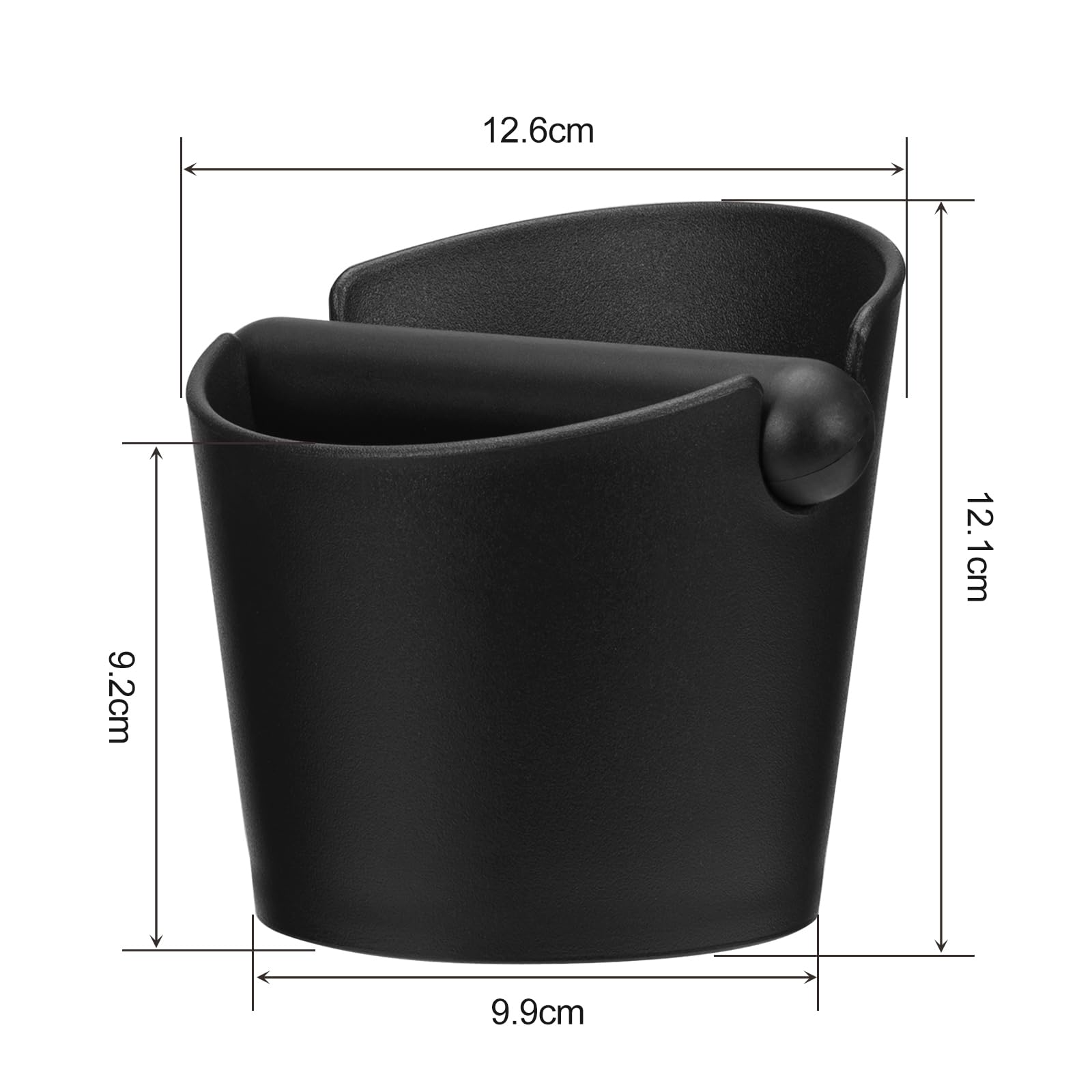 MumdoYAL knock box caffè，con rimovibile asta di battitura speciale ad assorbimento del rumore e Base Antiscivolo,contenitore per il prelievo dei fondi di caffè
