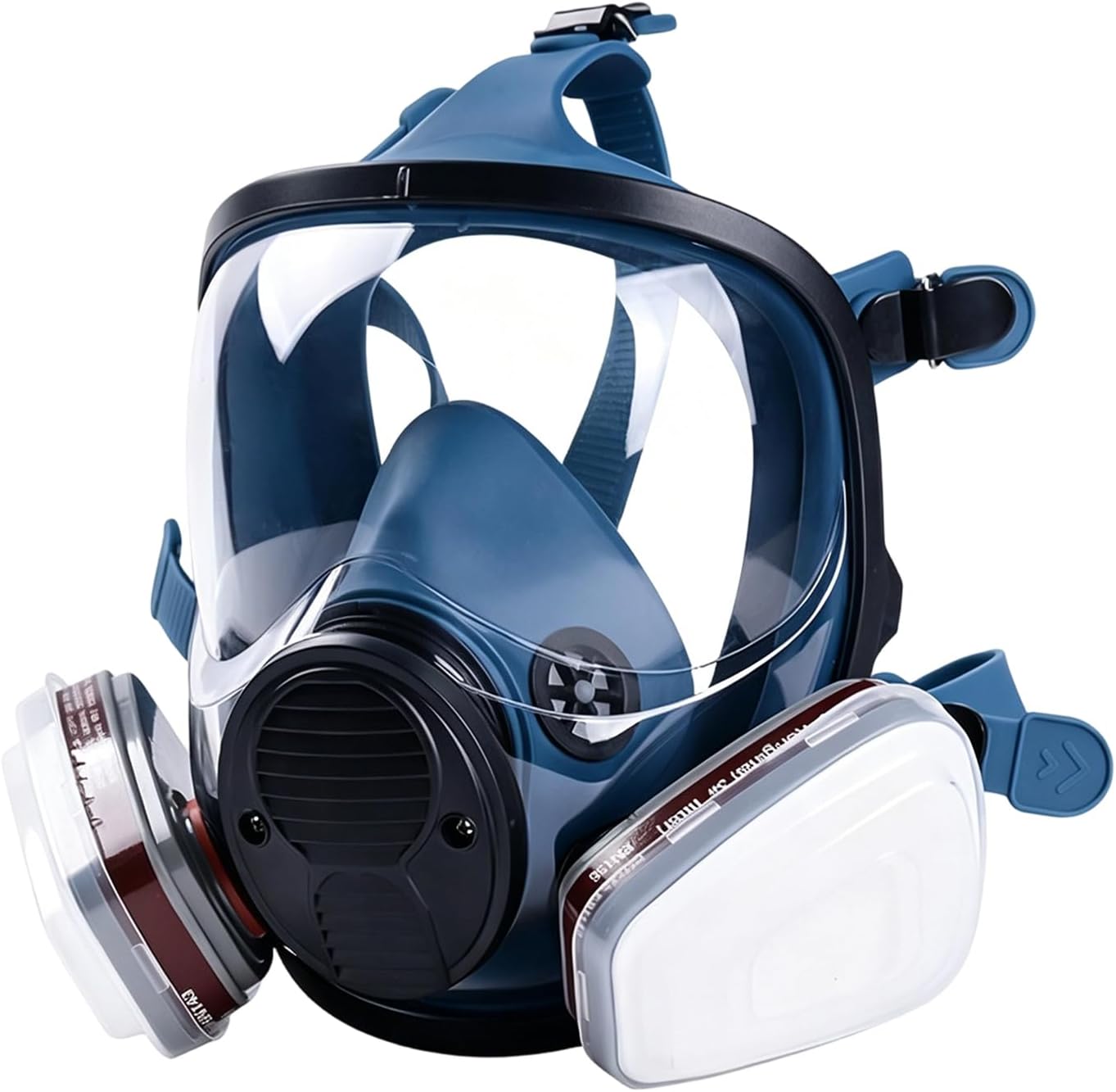 Respirator With, Half Face Respirator with Cartridges & Pads for Painting, Sanding, Woodworking, 9 X 7.5 Inches