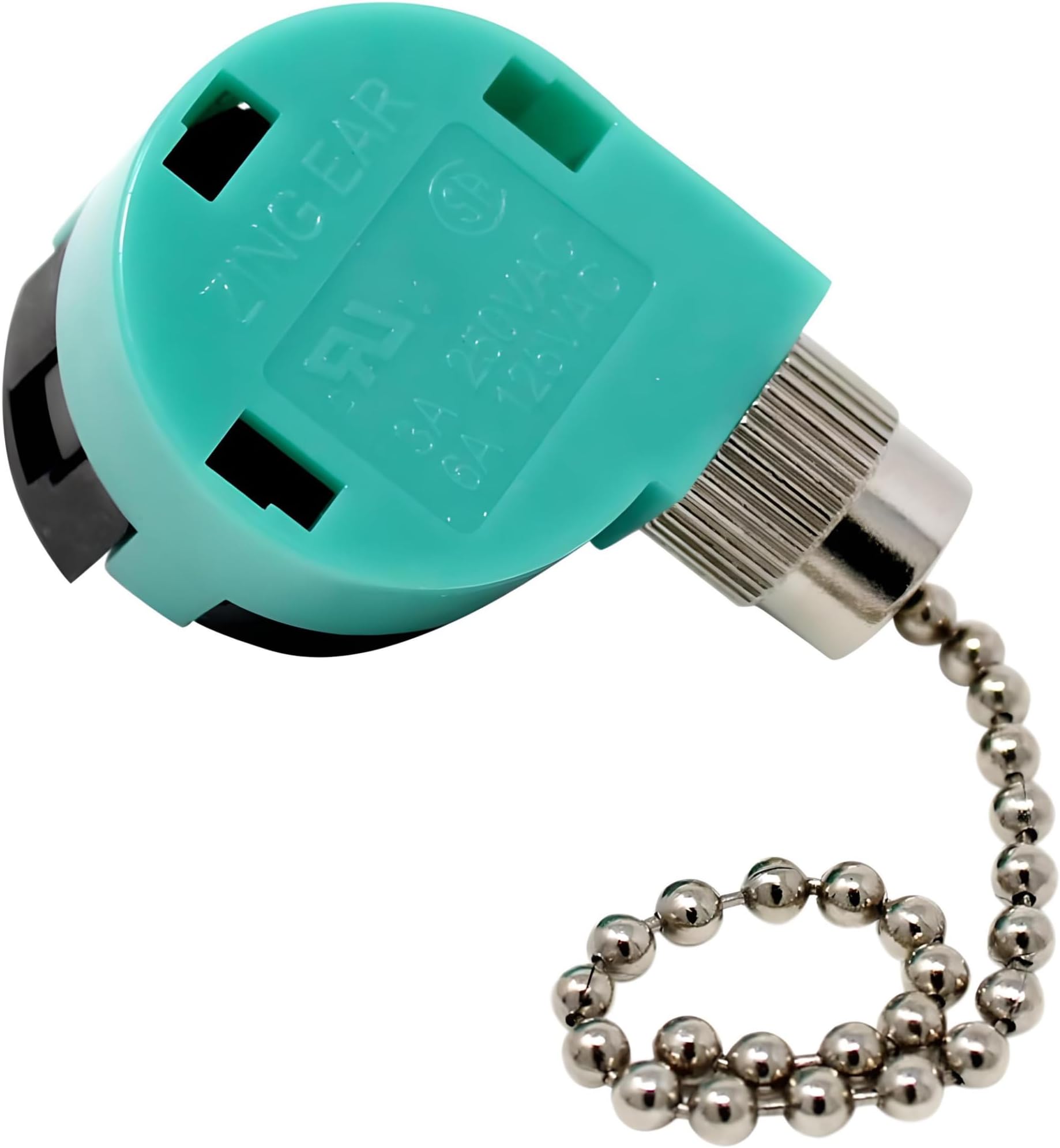 Zing Ear ZE-268S6 ZE-208S6 Switch 3 Speed Pull Chain Control Ceiling Fan Replacement Speed Control Switch (Nickel)