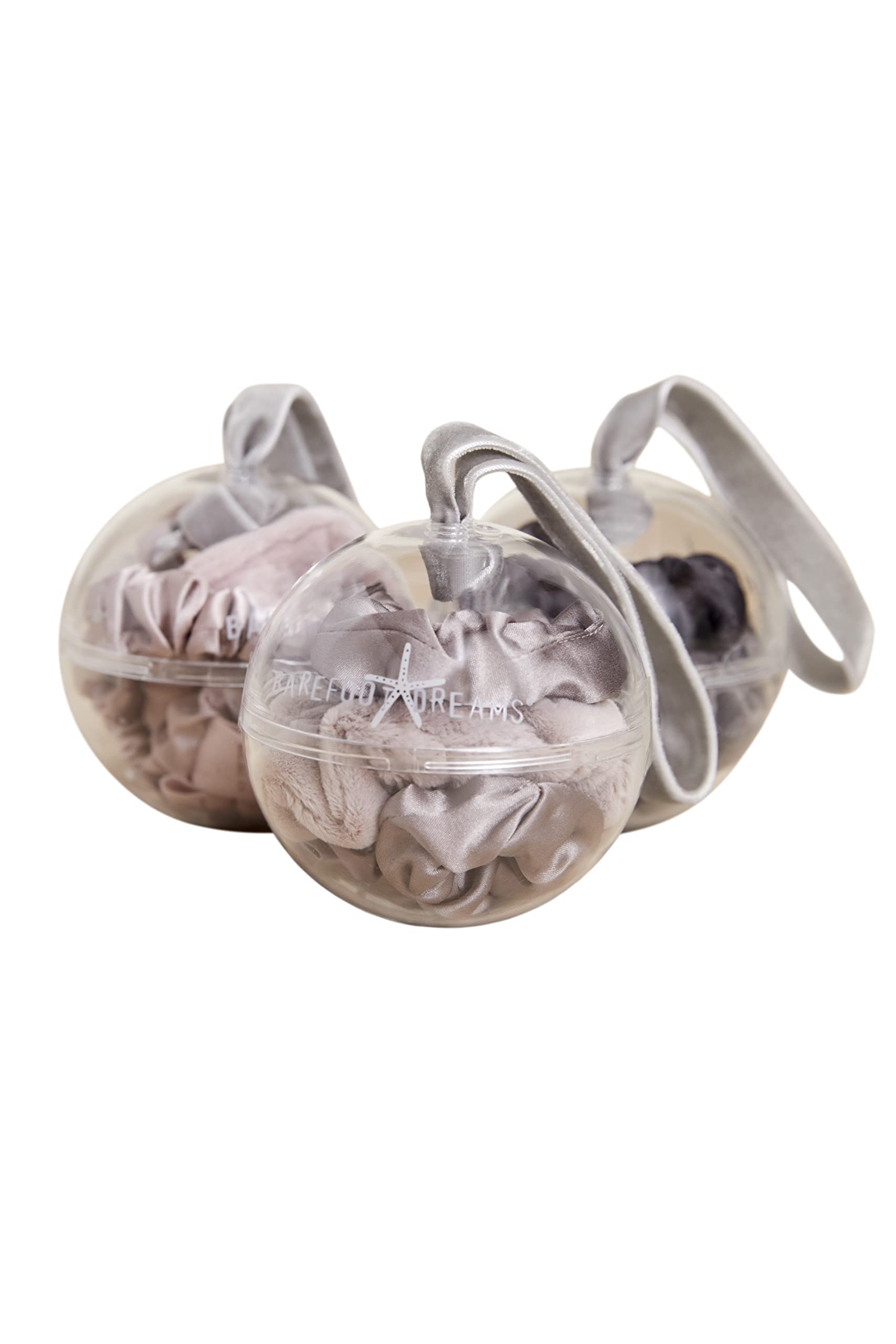 Barefoot Dreams® LuxeChic® and Silk Scrunchies, Set of Three Barefoot Dreams Luxechic / Silk Scrunchie Set Hair Ties  main image 2